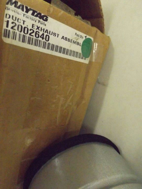 MAYTAG WHIRLPOOL DRYER 12002640 DUCT EXHAUST NEW MAYTAG WHIRLPOOL DRYER 12002640 DUCT EXHAUST NEW